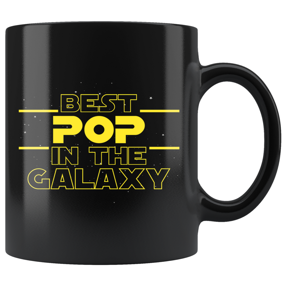 Best Pop In The Galaxy Coffee Mug Black 11oz Gifts for Pop