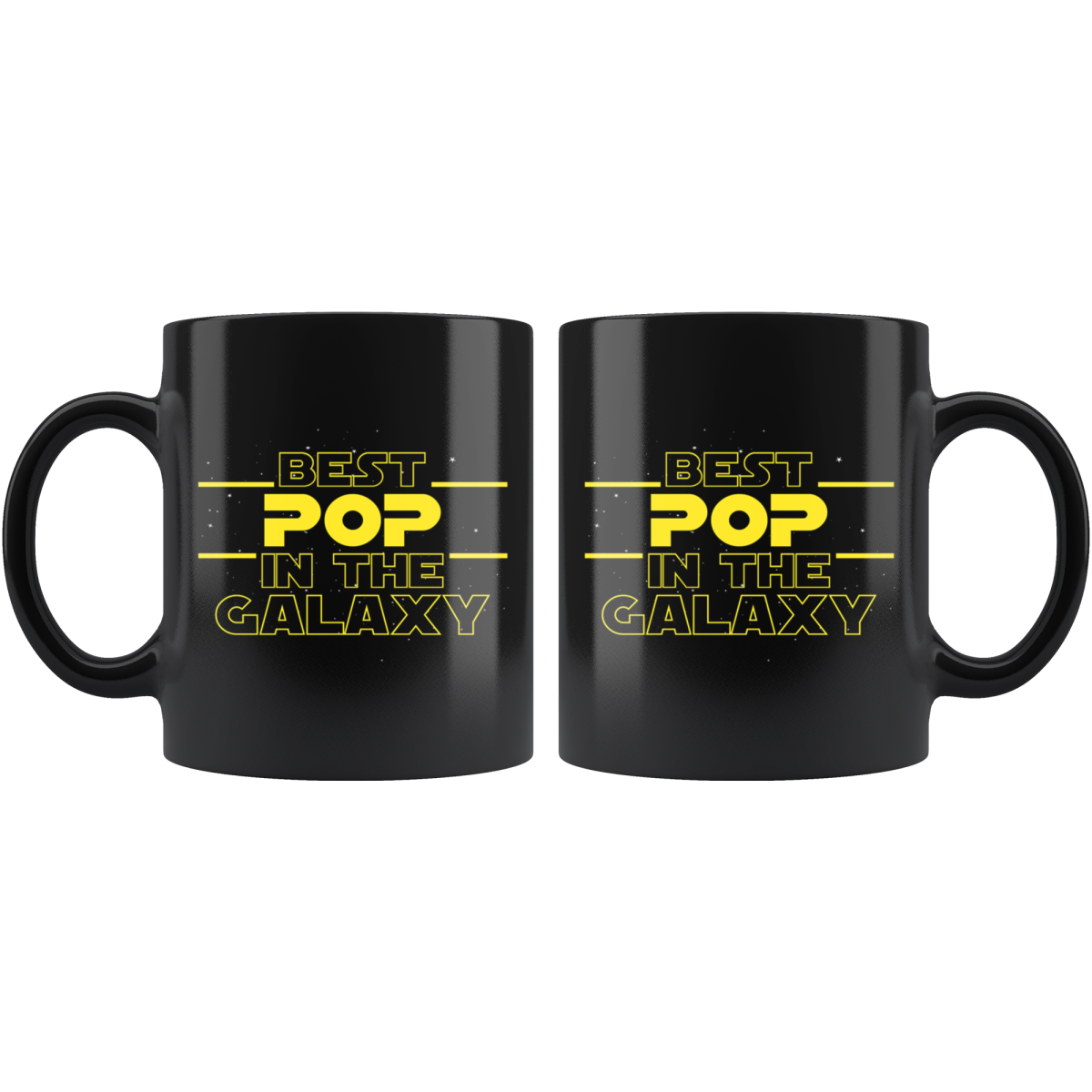 Best Pop In The Galaxy Coffee Mug Black 11oz Gifts for Pop $19.99 | Drinkware