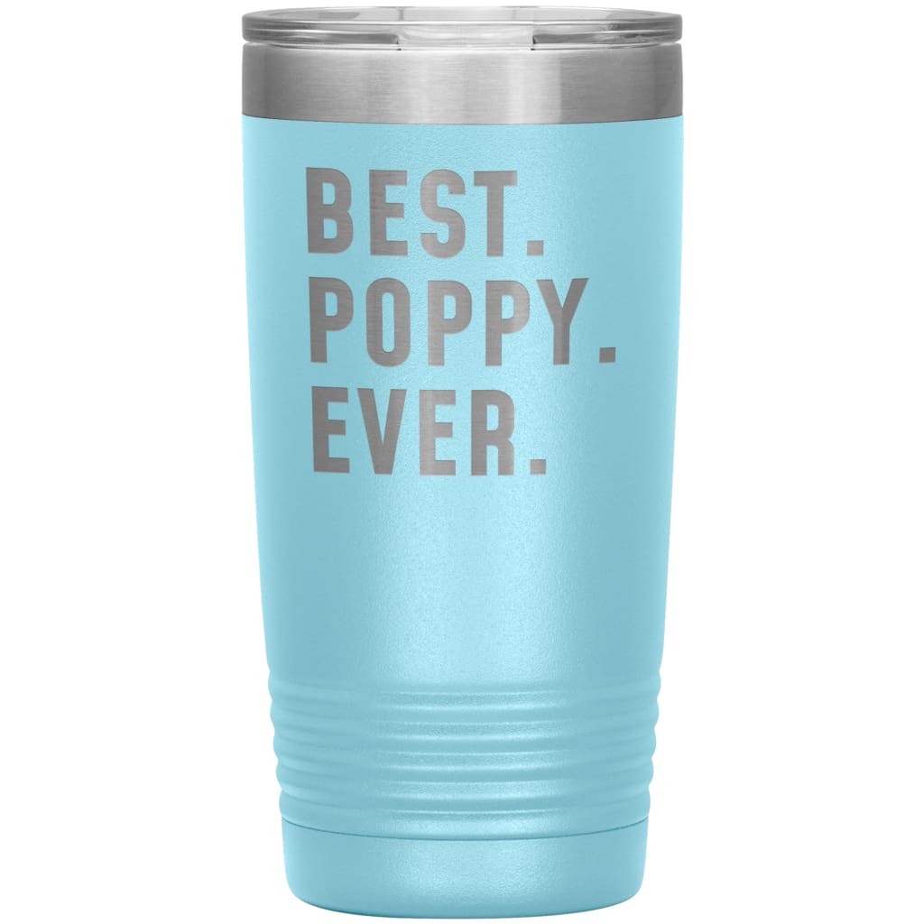 Best Poppy Ever Coffee Travel Mug 20oz Stainless Steel Vacuum Insulated Travel Mug with Lid Birthday Gift for Poppy Grandpa Coffee Cup 