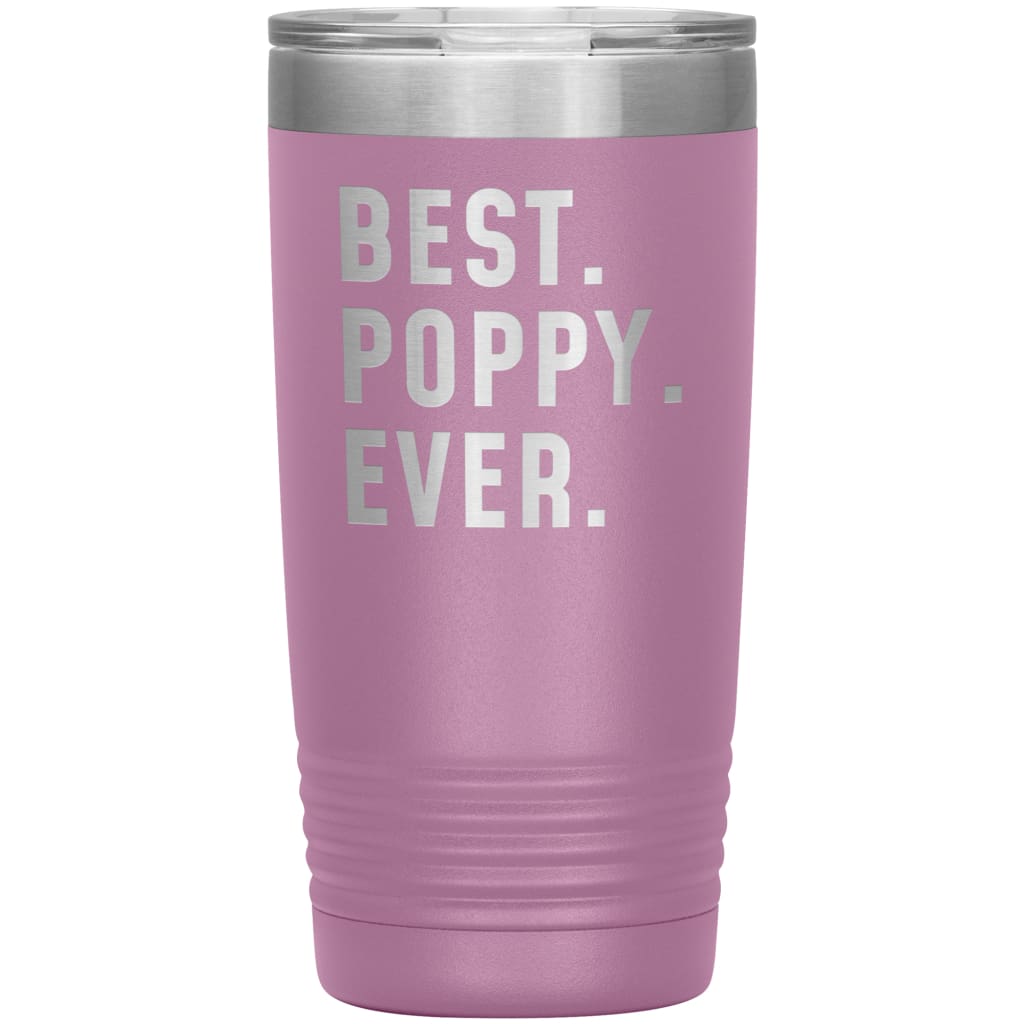 Best Poppy Ever Coffee Travel Mug 20oz Stainless Steel Vacuum Insulated Travel Mug with Lid Birthday Gift for Poppy Grandpa Coffee Cup 