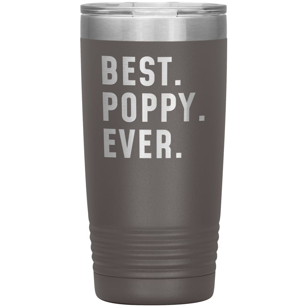Best Poppy Ever Coffee Travel Mug 20oz Stainless Steel Vacuum Insulated Travel Mug with Lid Birthday Gift for Poppy Grandpa Coffee Cup 