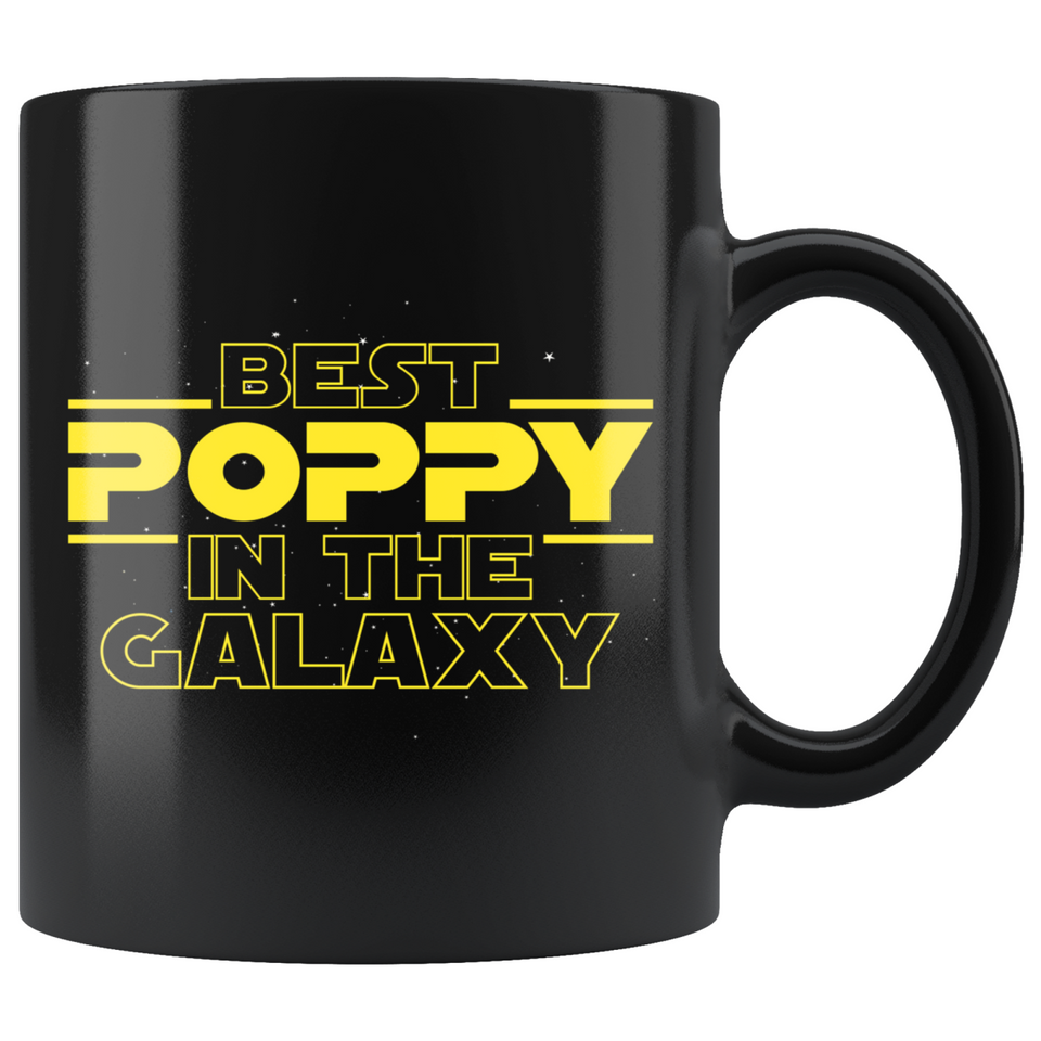 Best Poppy In The Galaxy Coffee Mug Black 11oz Gifts for Poppy