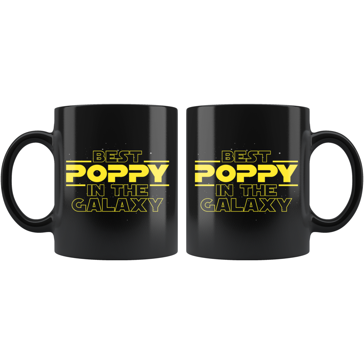 Best Poppy In The Galaxy Coffee Mug Black 11oz Gifts for Poppy — photo 2