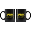 Best Pops In The Galaxy Coffee Mug Black 11oz Gifts for Pops $19.99 | Drinkware