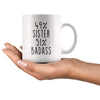 49% Sister 51% Badass Coffee Mug - BackyardPeaks