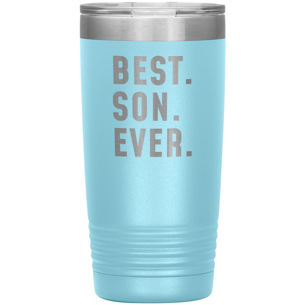 Best Son Ever Coffee Travel Mug 20oz Stainless Steel Vacuum Insulated Travel Mug with Lid Birthday Gift for Son Coffee Cup $29.99 | Light 