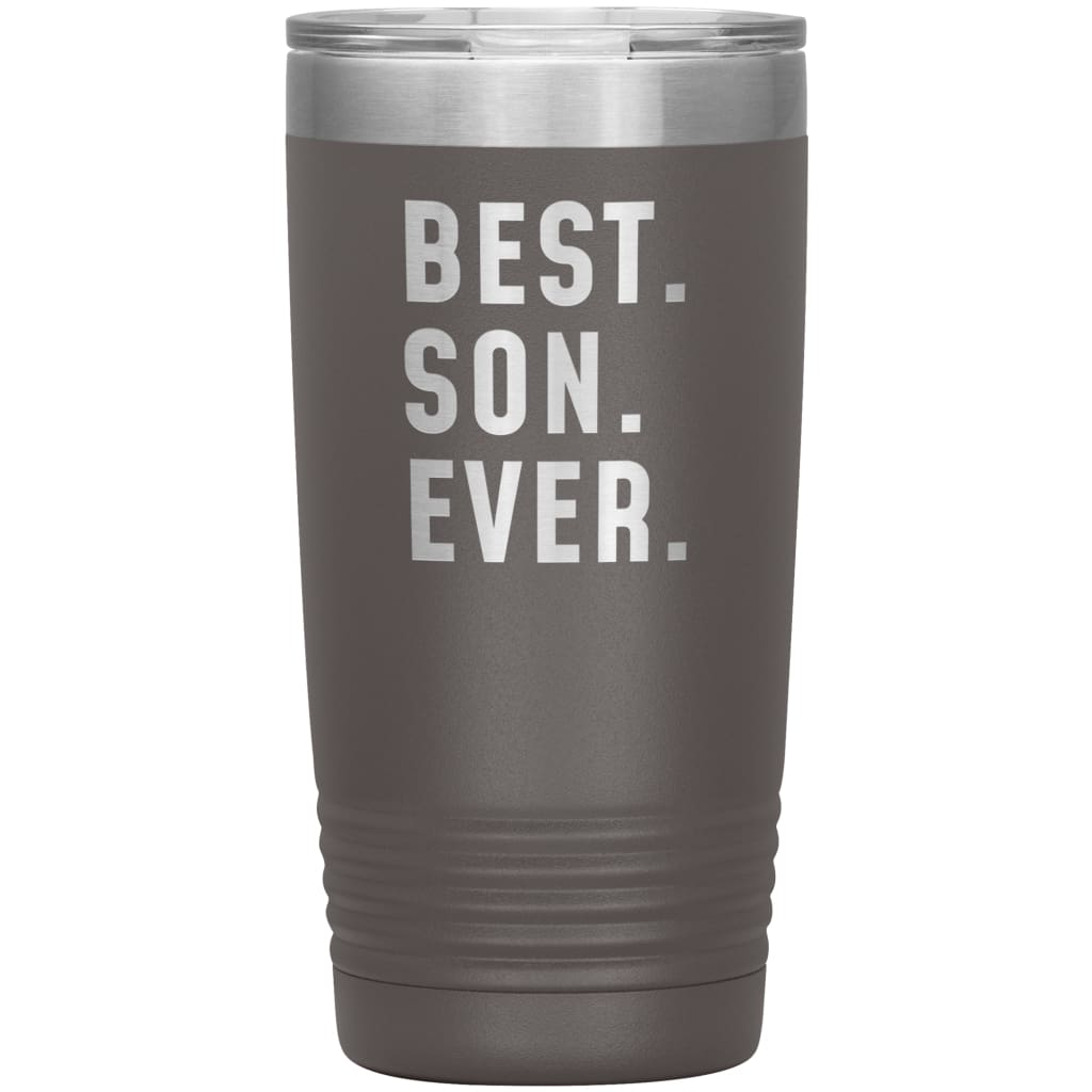 Best Son Ever Coffee Travel Mug 20oz Stainless Steel Vacuum Insulated Travel Mug with Lid Birthday Gift for Son Coffee Cup $29.99 | Pewter 