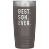 Best Son Ever Coffee Travel Mug 20oz Stainless Steel Vacuum Insulated Travel Mug with Lid Birthday Gift for Son Coffee Cup $29.99 | Pewter 
