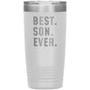 Best Son Ever Coffee Travel Mug 20oz Stainless Steel Vacuum Insulated Travel Mug with Lid Birthday Gift for Son Coffee Cup $29.99 | White 