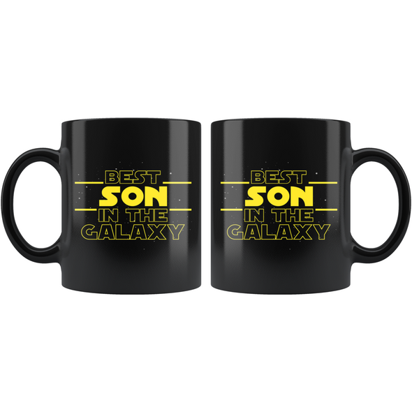 Best Son In The Galaxy Coffee Mug Black 11oz Gifts for Son $19.99 | Drinkware