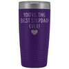 Best Step Dad Ever! Insulated 20oz Tumbler Gift Ideas for Stepdad $29.99 | Purple Tumblers