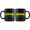 Best Step Dad In The Galaxy Coffee Mug Black 11oz Gifts for Stepdad $19.99 | Drinkware