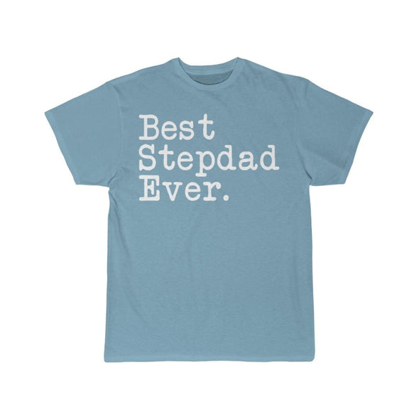 Best Stepdad Ever T-Shirt Fathers Day Gift for Step Dad Tee Birthday Gift Step Dad Christmas Gift New Stepdad Gift Unisex Shirt $19.99 | Sky