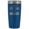 Best Stepdad Gift: 49% Stepdad 51% Badass Insulated Tumbler 20oz $29.99 | Blue Tumblers