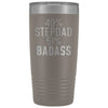 Best Stepdad Gift: 49% Stepdad 51% Badass Insulated Tumbler 20oz $29.99 | Pewter Tumblers