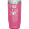 Best Uncle Ever Coffee Travel Mug 20oz Stainless Steel Vacuum Insulated Travel Mug with Lid Birthday Gift for Uncle Coffee Cup $29.99 | Pink