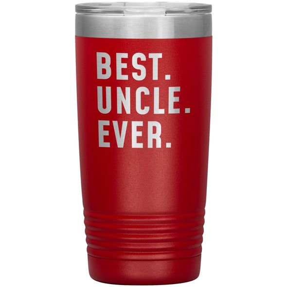Best Uncle Ever Coffee Travel Mug 20oz Stainless Steel Vacuum Insulated Travel Mug with Lid Birthday Gift for Uncle Coffee Cup $29.99 | Red 