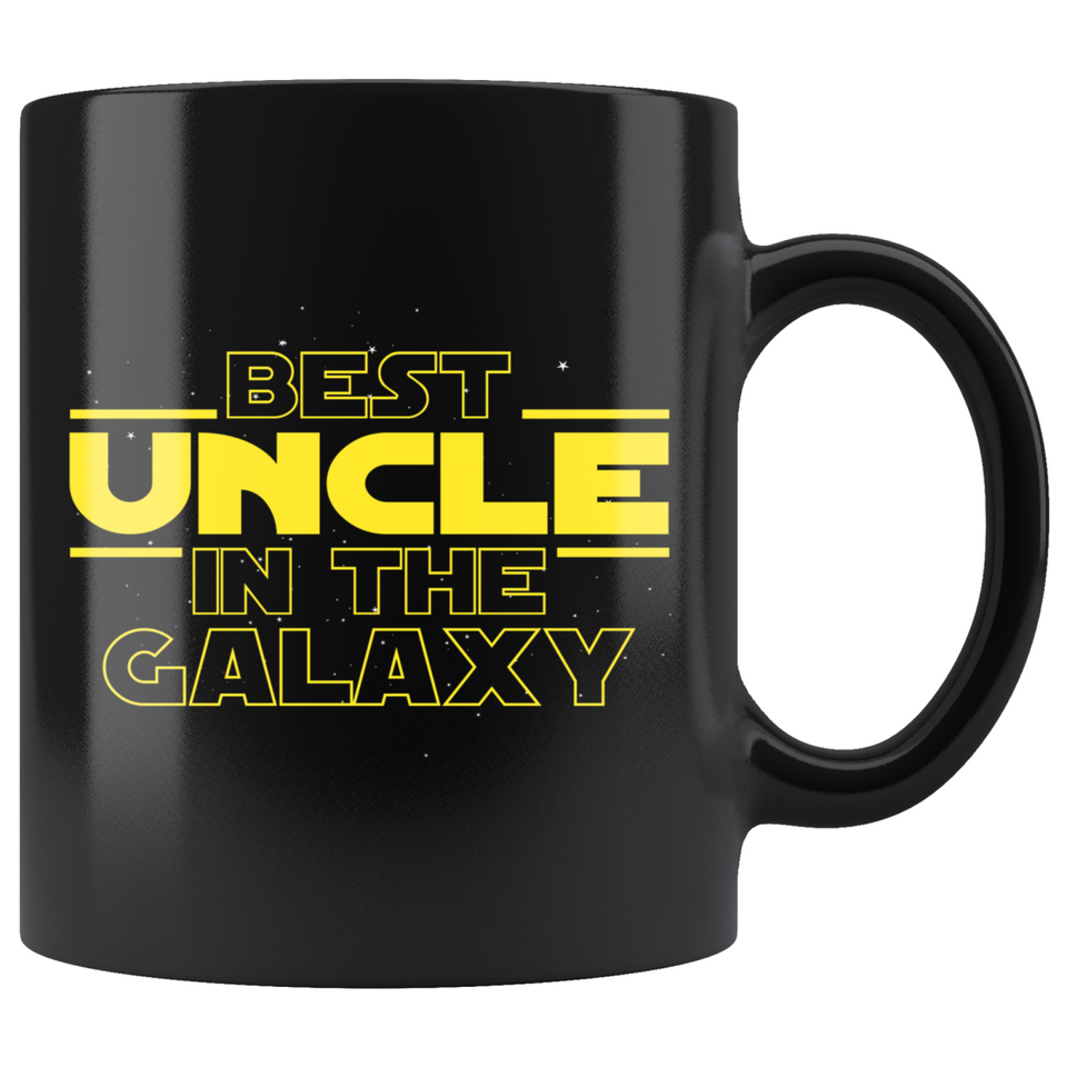 Best Uncle In The Galaxy Coffee Mug Black 11oz Gifts for Uncle