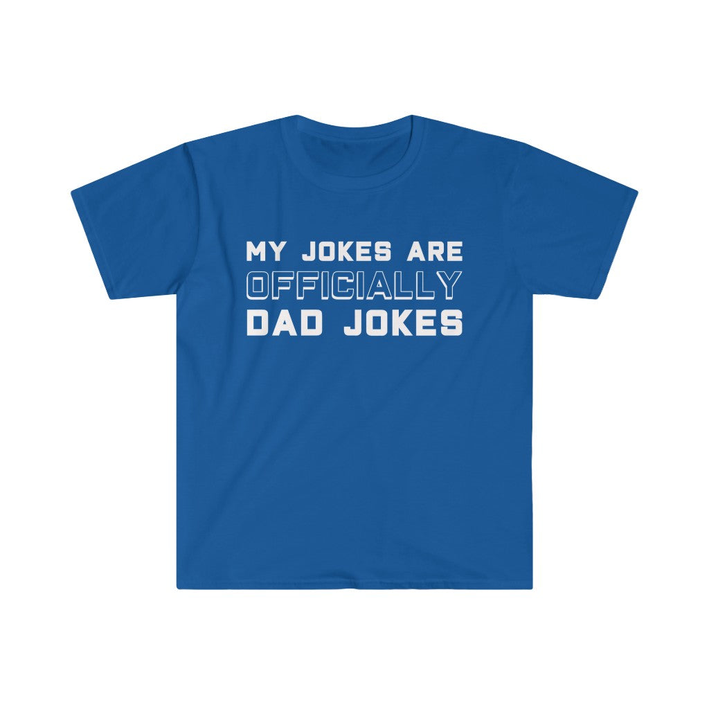 New Dad Shirt "My Jokes Are Officially Dad Jokes" T-Shirt Pregnancy Announcement To Husband First Fathers Day Gift — photo 9