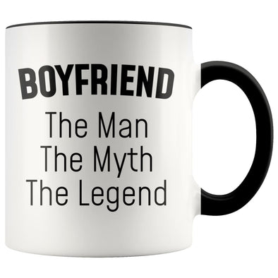 Boyfriend Gifts Boyfriend The Man The Myth The Legend Boyfriend Christmas Birthday Coffee Mug $14.99 | Black Drinkware