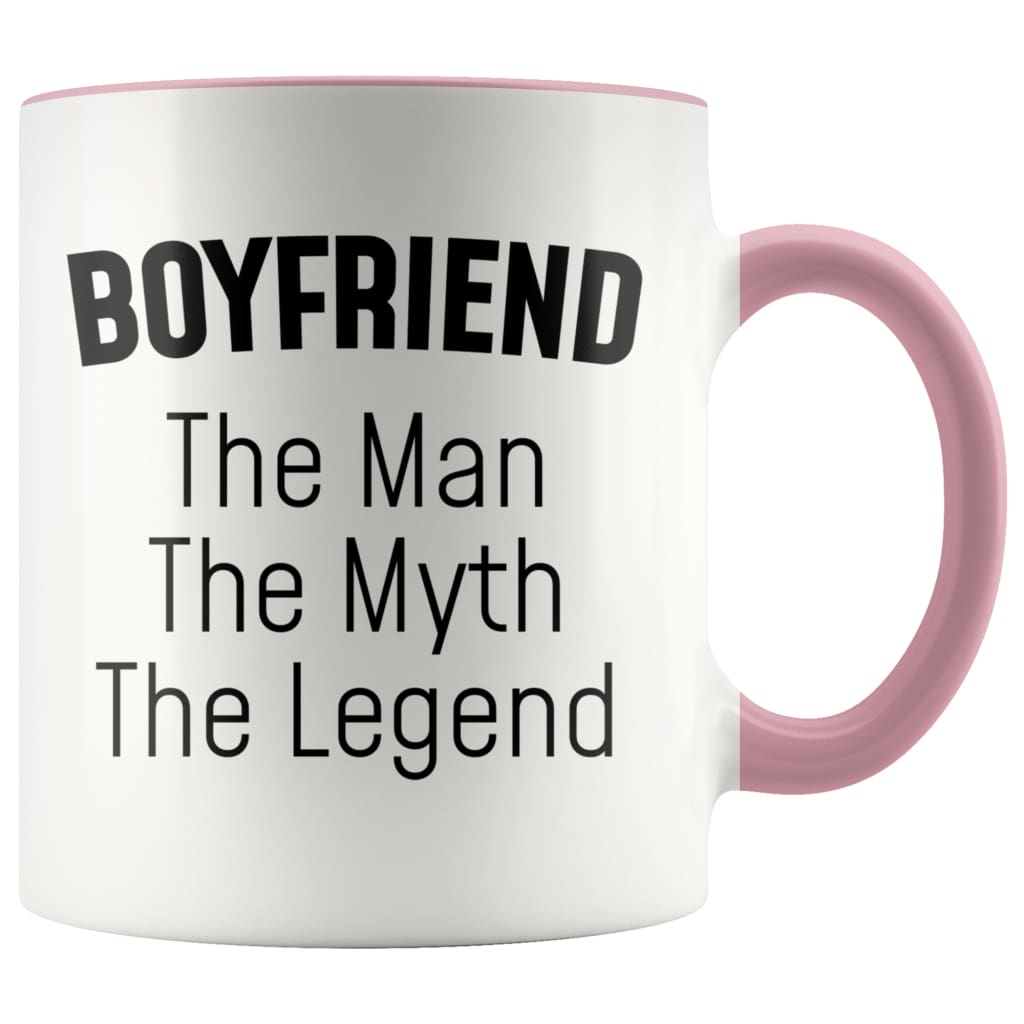 Boyfriend Gifts Boyfriend The Man The Myth The Legend Boyfriend Christmas Birthday Coffee Mug $14.99 | Pink Drinkware