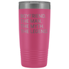 Boyfriend Gifts Boyfriend The Man The Myth The Legend Stainless Steel Vacuum Travel Mug Insulated Tumbler 20oz $31.99 | Pink Tumblers