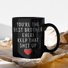 Load image into Gallery viewer, Brother Gifts Best Brother Ever Mug Brother Coffee Mug Brother Coffee Cup Brother Gift Coffee Mug Tea Cup Black