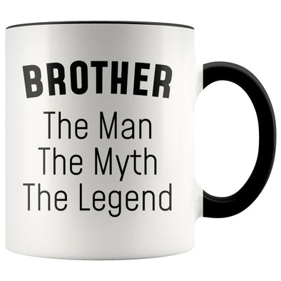 Brother Gifts Brother The Man The Myth The Legend Brother Christmas Birthday Coffee Mug $14.99 | Black Drinkware