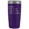 Bubba Gifts Bubba The Man The Myth The Legend Stainless Steel Vacuum Travel Mug Insulated Tumbler 20oz $31.99 | Purple Tumblers