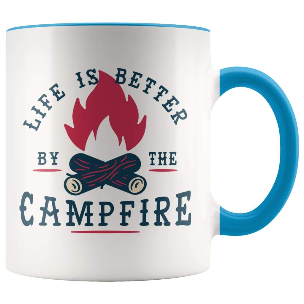 Campfire Coffee Mug - Outdoor Gift Men and Women - BackyardPeaks