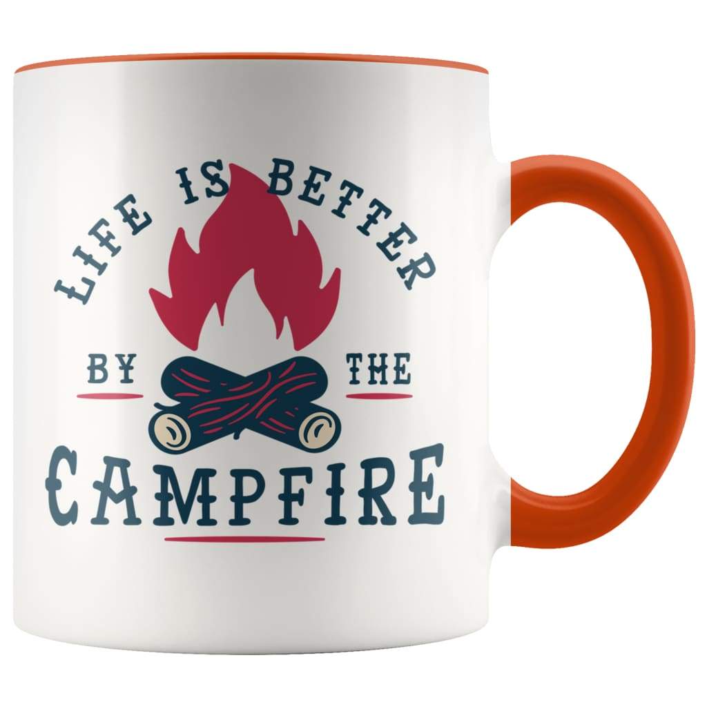 Campfire Coffee Mug - Outdoor Gift Men and Women - BackyardPeaks