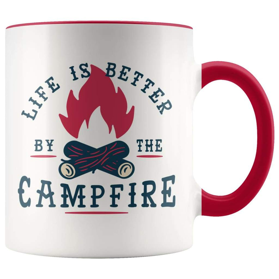 Campfire Coffee Mug - Outdoor Gift Men and Women