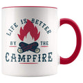 Campfire Coffee Mug - Outdoor Gift Men and Women - BackyardPeaks