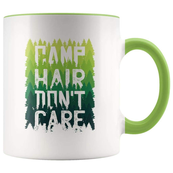 Camping Outdoor Gift Women -  Camp Hair Don't Care Coffee Mug - BackyardPeaks