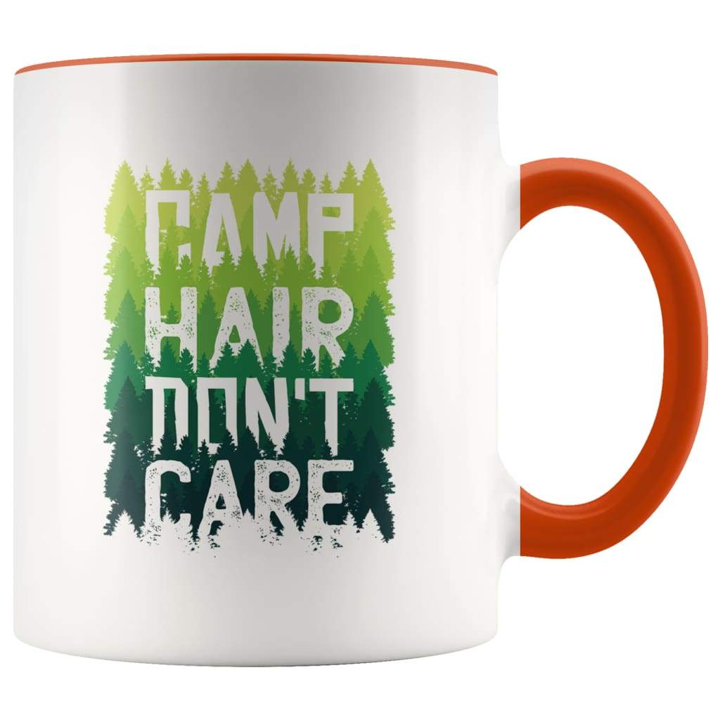 Camping Outdoor Gift Women -  Camp Hair Don't Care Coffee Mug - BackyardPeaks