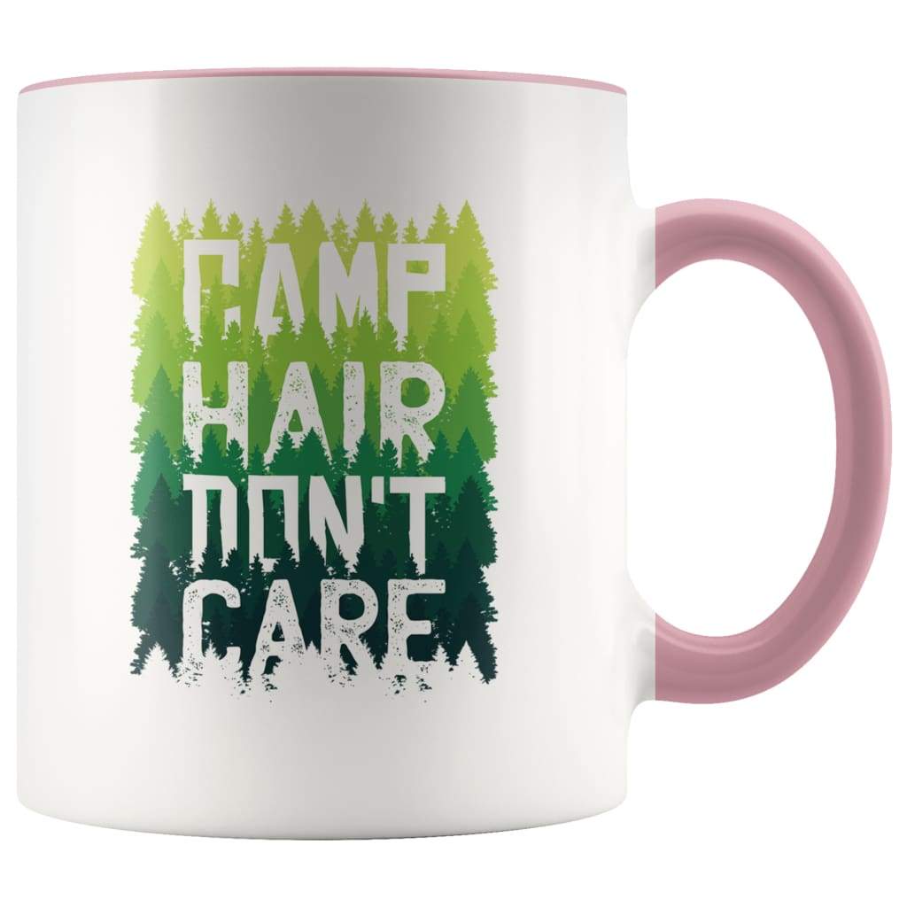 Camping Outdoor Gift Women -  Camp Hair Don't Care Coffee Mug - BackyardPeaks