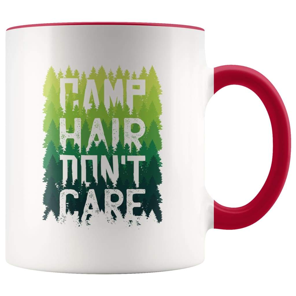 Camping Outdoor Gift Women -  Camp Hair Don't Care Coffee Mug - BackyardPeaks