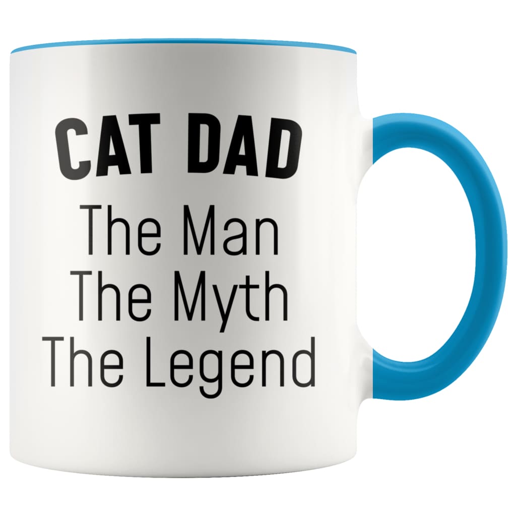 Cat Dad Gifts Cat Dad The Man The Myth The Legend Cat Lover Cat Owner Men Christmas Birthday Coffee Mug — photo 2