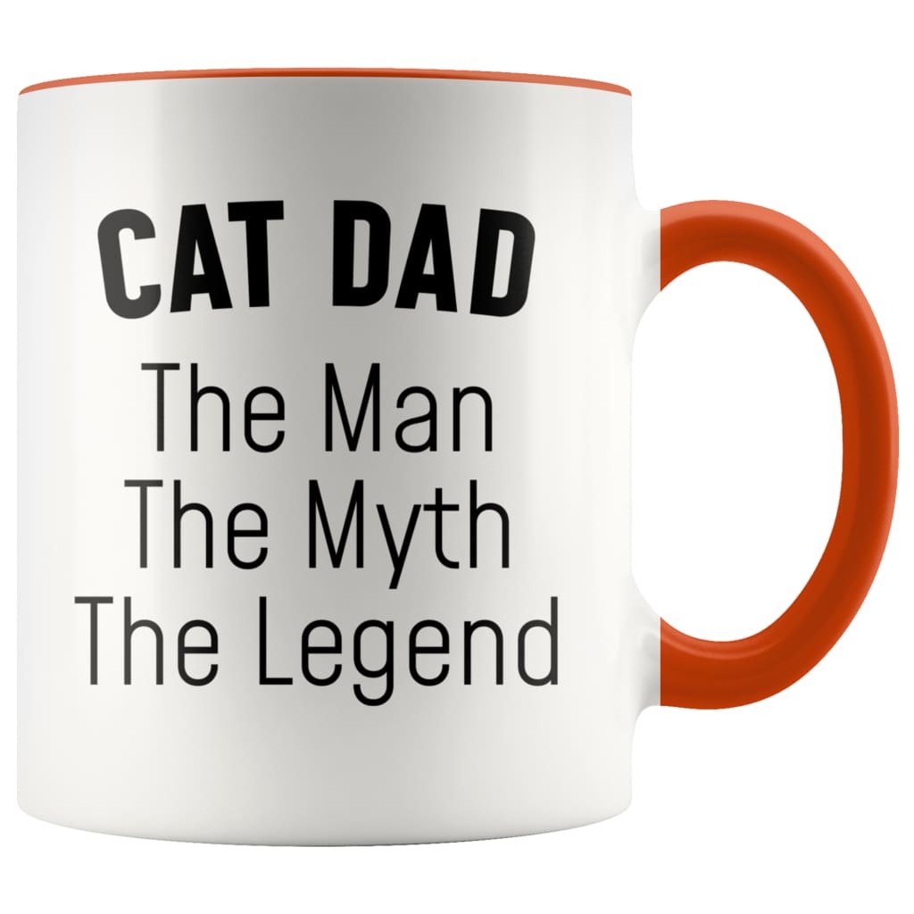 Cat Dad Gifts Cat Dad The Man The Myth The Legend Cat Lover Cat Owner Men Christmas Birthday Coffee Mug — photo 4
