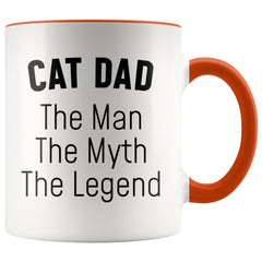 Load image into Gallery viewer, Cat Dad Gifts Cat Dad The Man The Myth The Legend Cat Lover Cat Owner Men Christmas Birthday Coffee Mug