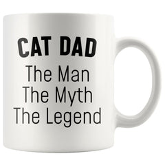 Load image into Gallery viewer, Cat Dad Gifts Cat Dad The Man The Myth The Legend Cat Lover Cat Owner Men Christmas Birthday Coffee Mug