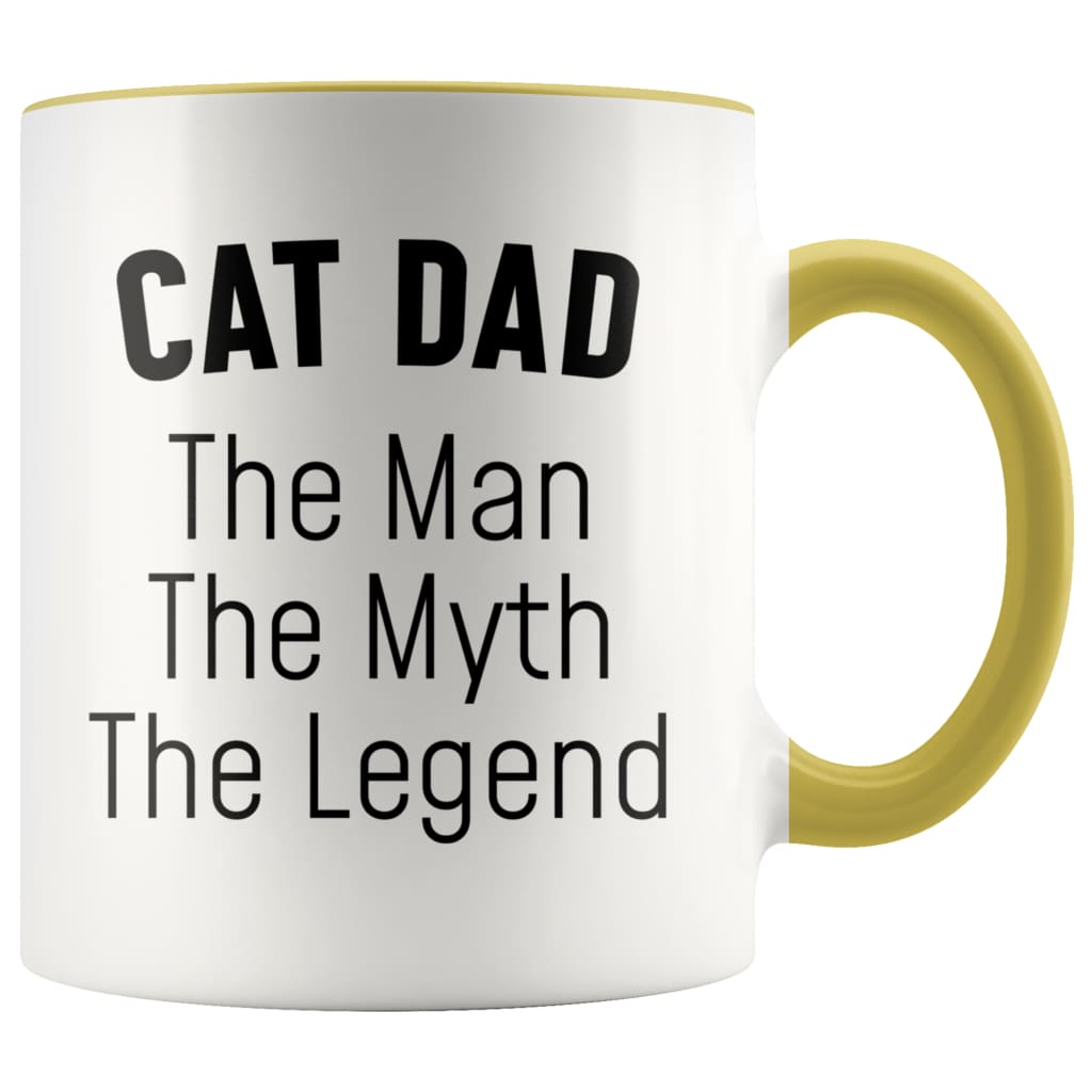 Cat Dad Gifts Cat Dad The Man The Myth The Legend Cat Lover Cat Owner Men Christmas Birthday Coffee Mug — photo 8