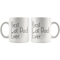 Load image into Gallery viewer, Cat Lover Gifts Unique Cat Dad Gift: Best Cat Dad Ever Mug Father&amp;#39;s Day Gift Pet Owner Rescue Gift Coffee Mug Tea Cup White