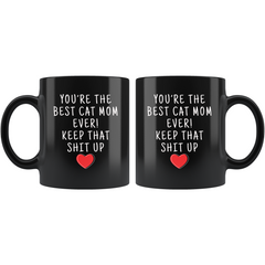 Load image into Gallery viewer, Cat Lover Gifts Women Best Cat Mom Ever Mug Cat Mom Coffee Mug Cat Mom Coffee Cup Cat Mom Gift Coffee Mug Tea Cup Black