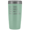 Cat Owner Gifts Men Cat Dad The Man The Myth The Legend Stainless Steel Vacuum Travel Mug Insulated Tumbler 20oz $31.99 | Teal Tumblers