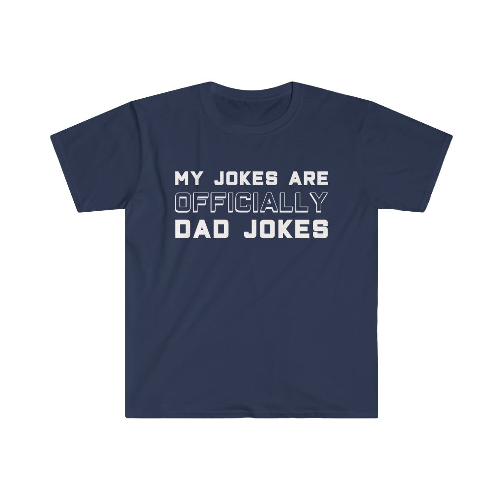 New Dad Shirt "My Jokes Are Officially Dad Jokes" T-Shirt Pregnancy Announcement To Husband First Fathers Day Gift — photo 11