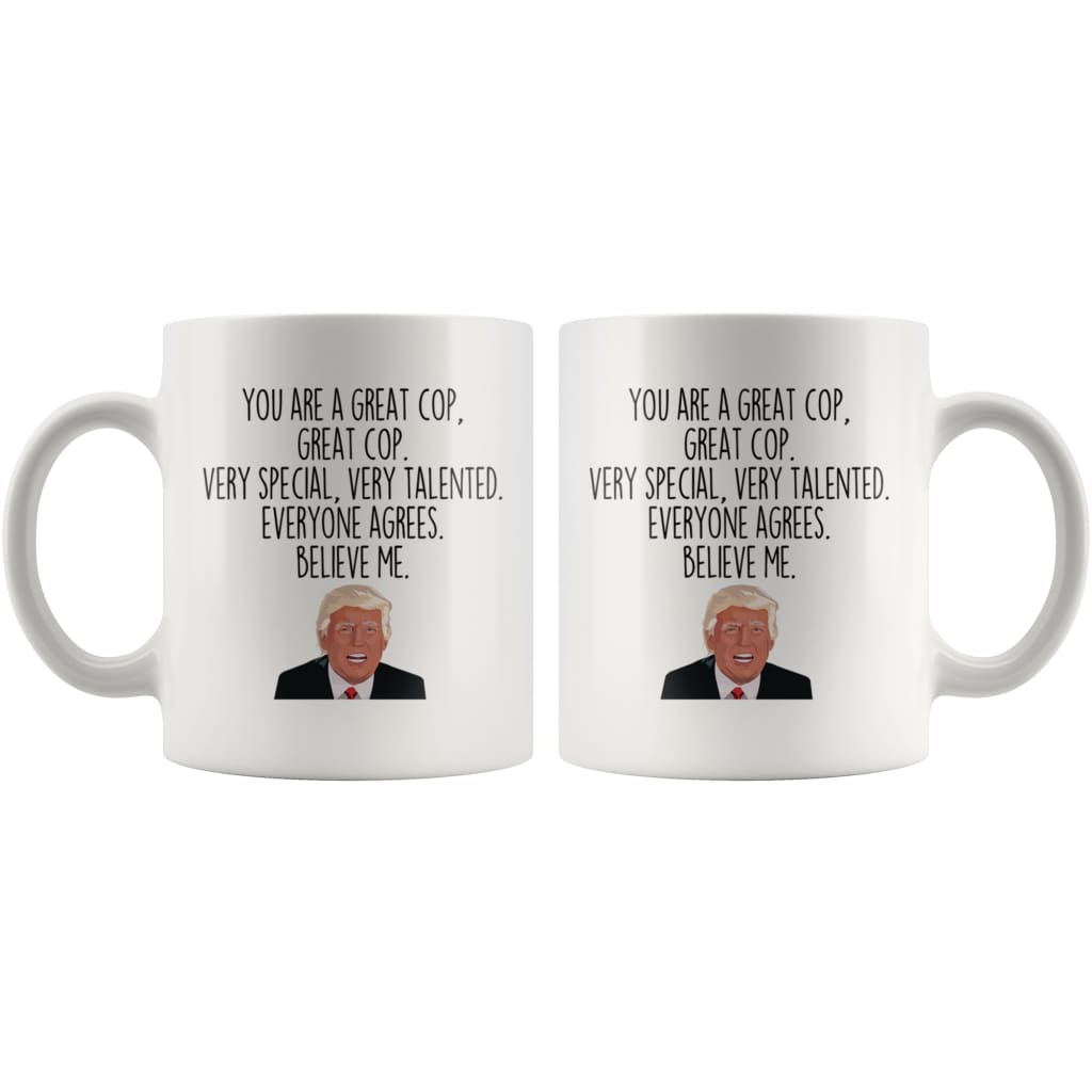 Cop Trump Coffee Mug | Funny Gift for Cop $14.99 | Drinkware