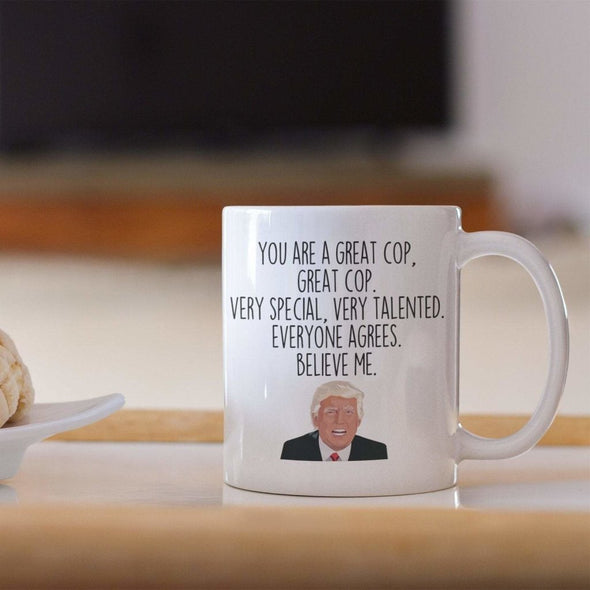 Cop Trump Coffee Mug | Funny Gift for Police Officer $19.99 | Drinkware