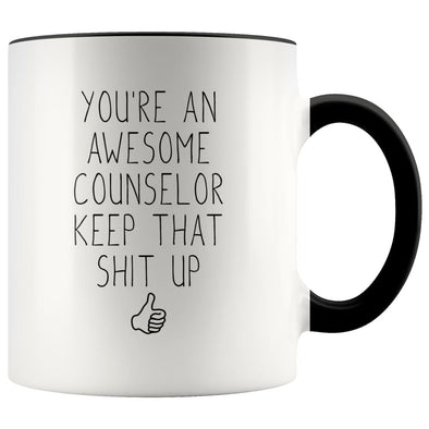 Counselor Gifts You’re An Awesome Counselor Coffee Mug Funny Thank You Appreciation Gifts $14.99 | Black Drinkware