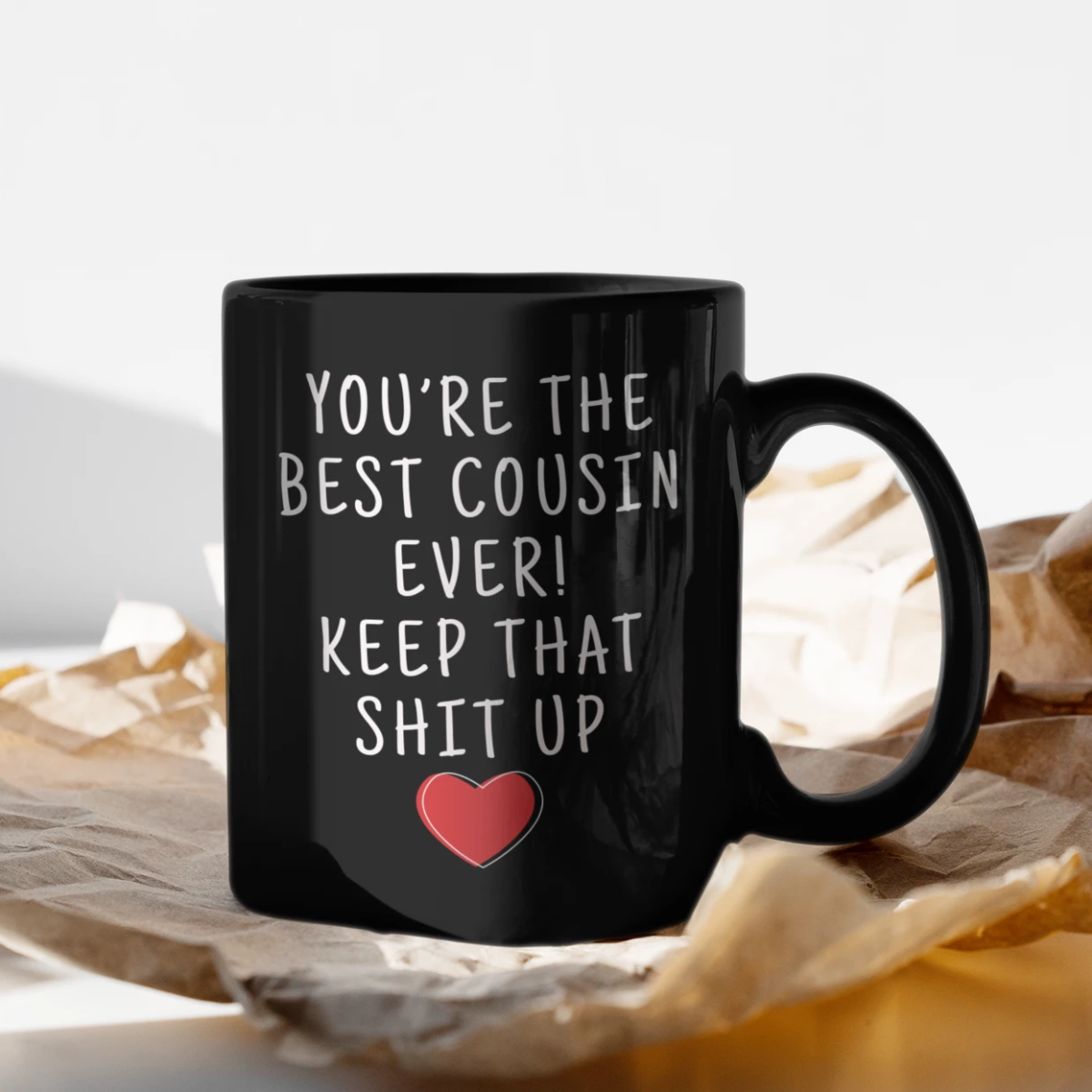 Cousin Gifts Best Cousin Ever Mug Cousin Coffee Mug Cousin Coffee Cup Cousin Gift Coffee Mug Tea Cup Black $19.99 | Drinkware